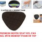 Motorcycle Driver Seat Gel Pad for Yamaha V-Star Models Memory Foam & Gel Combo