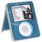 Blue Neo Icon Ipod Nano 3G hard Kickstand Case Cover protector Clear New