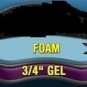 Motorcycle Driver Seat Gel Pad for Harley Electra Glide Standard FLHT Models