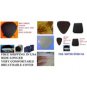 Driver & Passenger Seats Gel Pads Set  for Suzuki Boulevard M95 M50 C90 C50 NEW