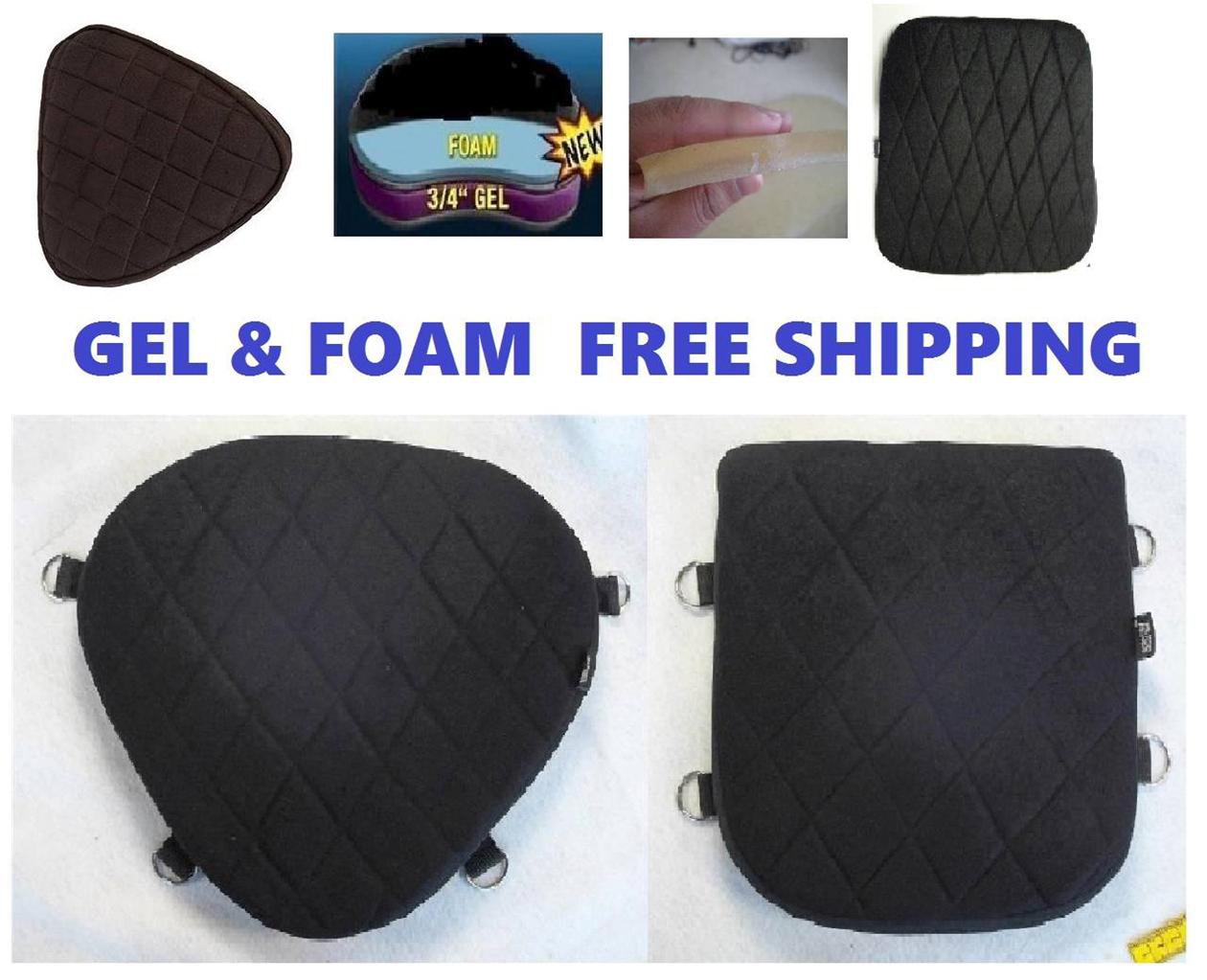 Motorcycle Seat Gel Pads Driver Back Or Both Seats For Harley Davidson