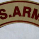 US. ARMY Patch Top Rocker For Jacket Vest Motorcycle Biker Patches USA ARMY NEW