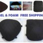 Driver & Back Passenger Seats Gel Pads Set for Kawasaki Vulcan 500 LTD Models