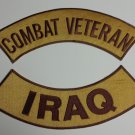 Combat Veteran Iraq War Patches Rockers set for vest  Jacket NEW combat Colors