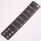 Leather Biker Wristband Retro Braid and Eylets Braiding Outlaw 1% Club Style