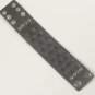 Leather Biker Wristband With Retro Mesh Braiding MC Club Rider Outlaw Black