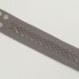 Leather Biker Bracelet Wristband Cuff Brown Breaded Club Style Rocker Goth New