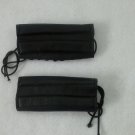 Motorcycle Leather handle Bar Grip Covers Throttle Cover Set Gel Padded Black