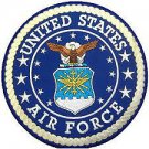 US Air Force Patch Large Round Logo Seal Back Patch for vest Jacket Embroidered