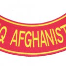 RED IRAQ AFGHANISTAN MARINES ROCKER BACK PATCHE FOR VEST JACKET NEW