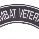 COMBAT VETERAN PATCH BOTTOM ROCKER FOR BIKER VETERAN VEST JACKET NEW