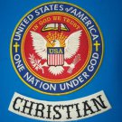 IN GOD WE TRUST CHRISTIAN BACK PATCHES ROCKER FOR MOTORCYCLE BIKER VEST JACKET