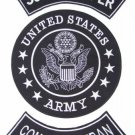 US ARMY SCOUT SNIPER COMBAT VETERAN PATCHES SET FOR BIKER MOTORCYCLE VEST JACKET