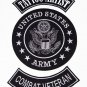 US ARMY TATTOO ARTIST COMBAT VETERAN PATCH SET FOR BIKER MOTORCYCLE VEST JACKET