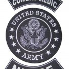 US ARMY COMBAT MEDIC NURSE BACK PATCHES FOR VETERAN VET BIKER VEST JACKET