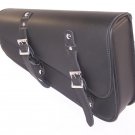 MOTORCYCLE Leather Solo Bag Swingarm SIDE Bag SINGLE SADDLEBAG PLAIN  #790