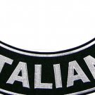 Italian Patch Rocker For Vest jacket Bottom Side Rocker Black patch
