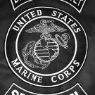 Desert Storm Vet US Marines Sempre Fi 3 Patches set Rockers Vest Jacket Back