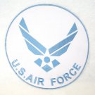 US Air Force Patch Large Back Patch for Jacket Vest size 10" Round Blue & White