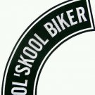 OL Skool Biker Patch Rocker Biker old school Motorcycle Vest Jacket size 11"
