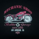 MOTORCYCLE BIKER T SHIRT MECHANIC SHOP BOBBER LA CALIFORNIA  L, XL OR XXL