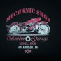 MOTORCYCLE BIKER T SHIRT MECHANIC SHOP BOBBER LA CALIFORNIA L, XL OR XXL