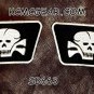 DEATH SKULL Collar set L1 Small Badge for Biker Vest Motorcycle Patch