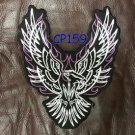 SCREAMING EAGLE with Purple Patch for Women Biker Vest Jacket Back Patches