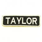 TAYLOR  Name Tag Patch Iron on or sew on for Shirt Jacket Vest New Name Patches