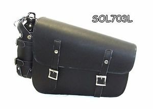 Motorcycle Two Strap Swingarm Bag for Harley Softail FXS Blackline