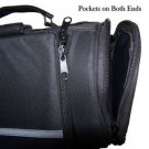 Motorcycle Back Roll Bag Touring Trunk pack Night reflective size 18x 9 NewTB535