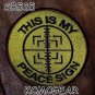 This is my Peace Sign Round Small Badge for Biker Vest Jacket Motorcycle Patch