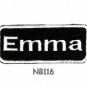 EMMA Name Tag Patch Iron or sew on for Shirt Jacket Vest New BIKER Patches