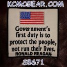 GOVERNMENT’S FIRST DUTY Small Badge for Biker Vest Jacket Motorcycle Patch