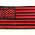 US flag Red and black Small Badge Biker Vest Jacket Motorcycle Patch