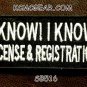 I Know I Know Small Badge for Biker Vest jacket Motorcycle Patch
