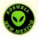 Roswell New Mexico Green on black Small Badge Biker Vest Motorcycle Patch