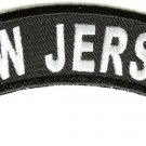 New Jersey State Rocker Patch Sml Embroidered Motorcycle Biker Vest Patch SR733