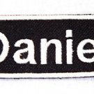DANIEL Name Tag Patch Iron on or sew on for Shirt Jacket Vest New Name Patches