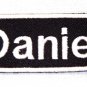 DANIEL Name Tag Patch Iron on or sew on for Shirt Jacket Vest New Name Patches