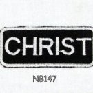 CHRIST Name Tag Patch Iron or sew on for Shirt Jacket Vest New BIKER Patches