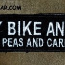 MY BIKE AND I Small Badge for Biker Vest Jacket Motorcycle Patch