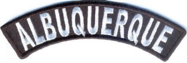 Albuquerque City Rocker Patch Sml Embroidered Motorcycle Biker Vest Patch SR755