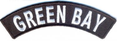 Green Bay City Patch Rocker Embroidered Motorcycle Biker Vest Patches SR767