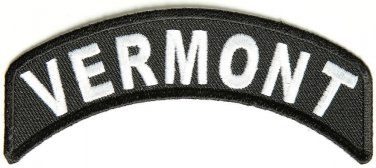 Vermont State Rocker Patch Sml Embroidered Motorcycle Biker Vest Patches SR748