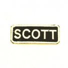 SCOTT  Name Tag Patch Iron on or sew on for Shirt Jacket Vest New Name Patches