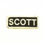 SCOTT  Name Tag Patch Iron on or sew on for Shirt Jacket Vest New Name Patches