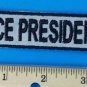 REFLECTIVE VICE PRESIDENT MOTORCYCLE JACKET LEATHER VEST MORALE BIKER PATCH