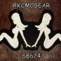 MUD FLAP GIRLS White on Black Small Badge for Biker Vest Jacket Motorcycle Patch