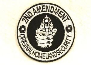 2nd amendment original homeland security Small Badge Biker Vest Motorcycle Patch